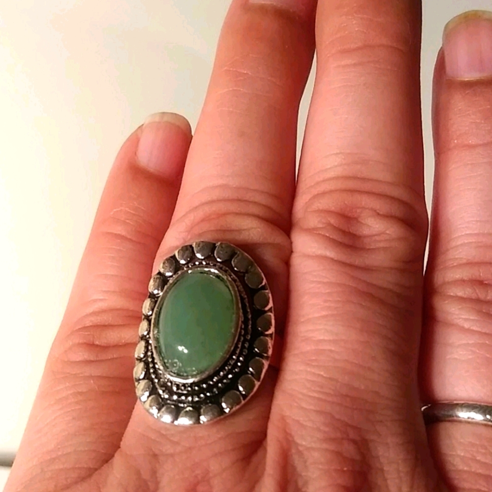 Aventurine Stone Ring Brand New item.